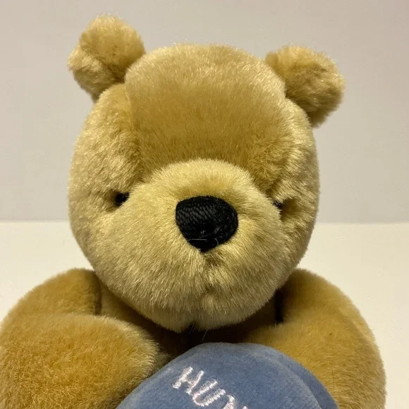 Vintage Gund Classic Pooh Plush Winnie the Pooh with Honey Pot Stuffed Animal - Picture 13 of 16